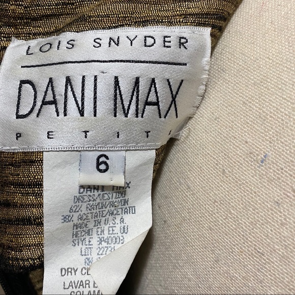 Vintage LoisSnyder Dani Max Petite Rust Midi Dress - Picture 12 of 12